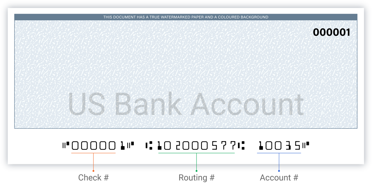 High Security Laser Multi-Purpose Check- Three on Page (PRE-PRINTED)