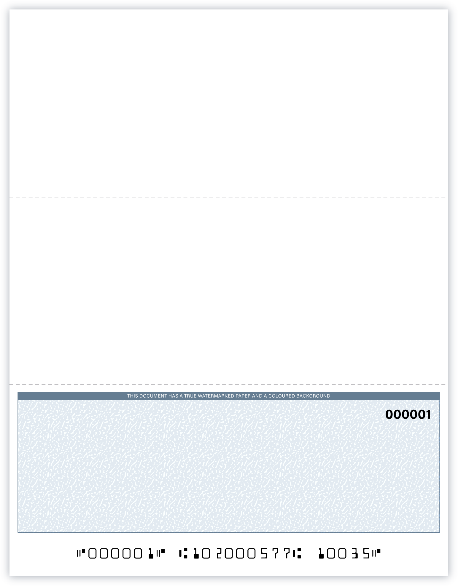 High Security Laser Multi-Purpose Check- Bottom (BLANK) – checkflo-store